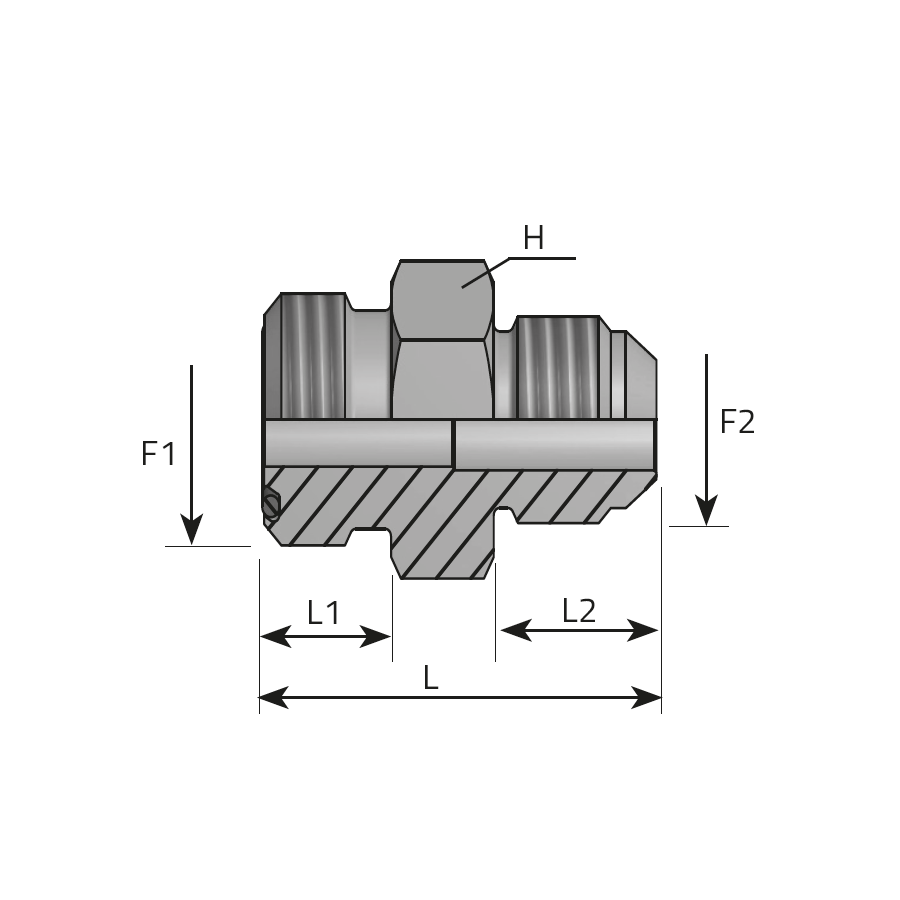 ADAPTOR MALE ORFS - MALE JIC -  Vitillo