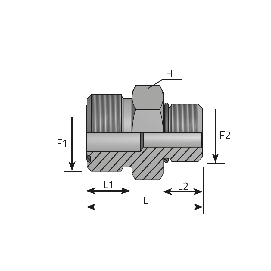 ADAPTOR MALE ORFS - MALE UNF