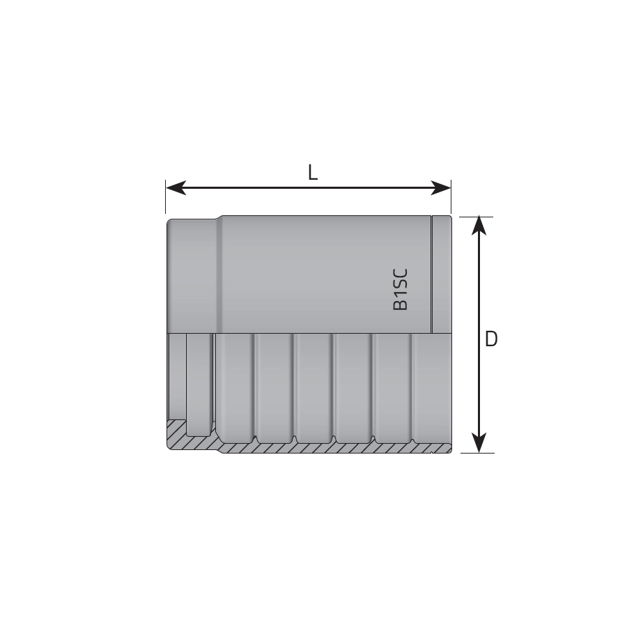 BOCCOLA PER TUBO 1SC/1SN/2SC